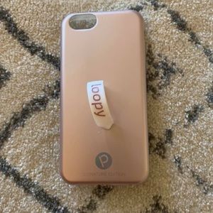 Blush pink loopy phone case (for iPhone 6)